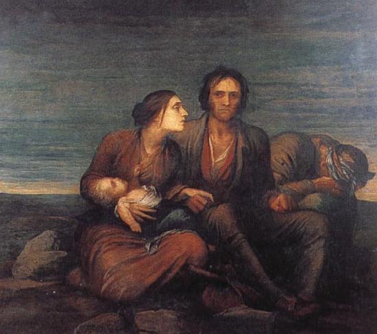 George Frederick watts,O.M.,R.A. The Irish Famine France oil painting art